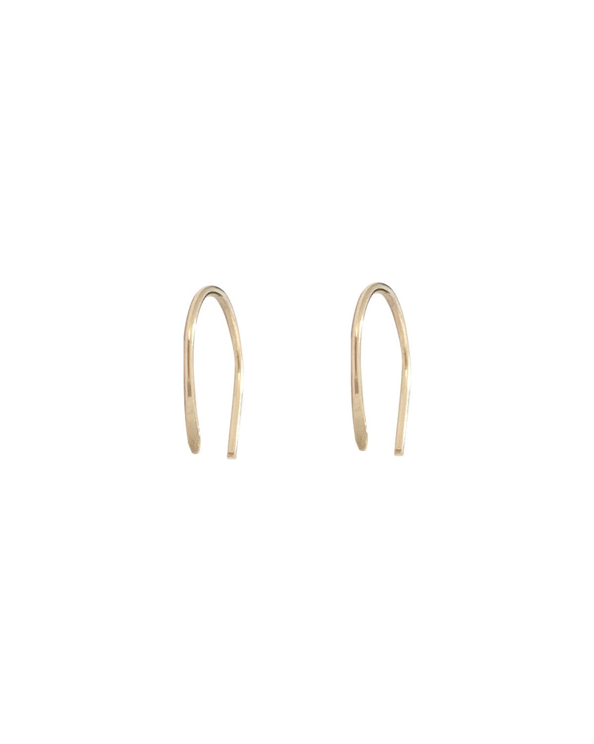 Pair of 9k arc earrings gold