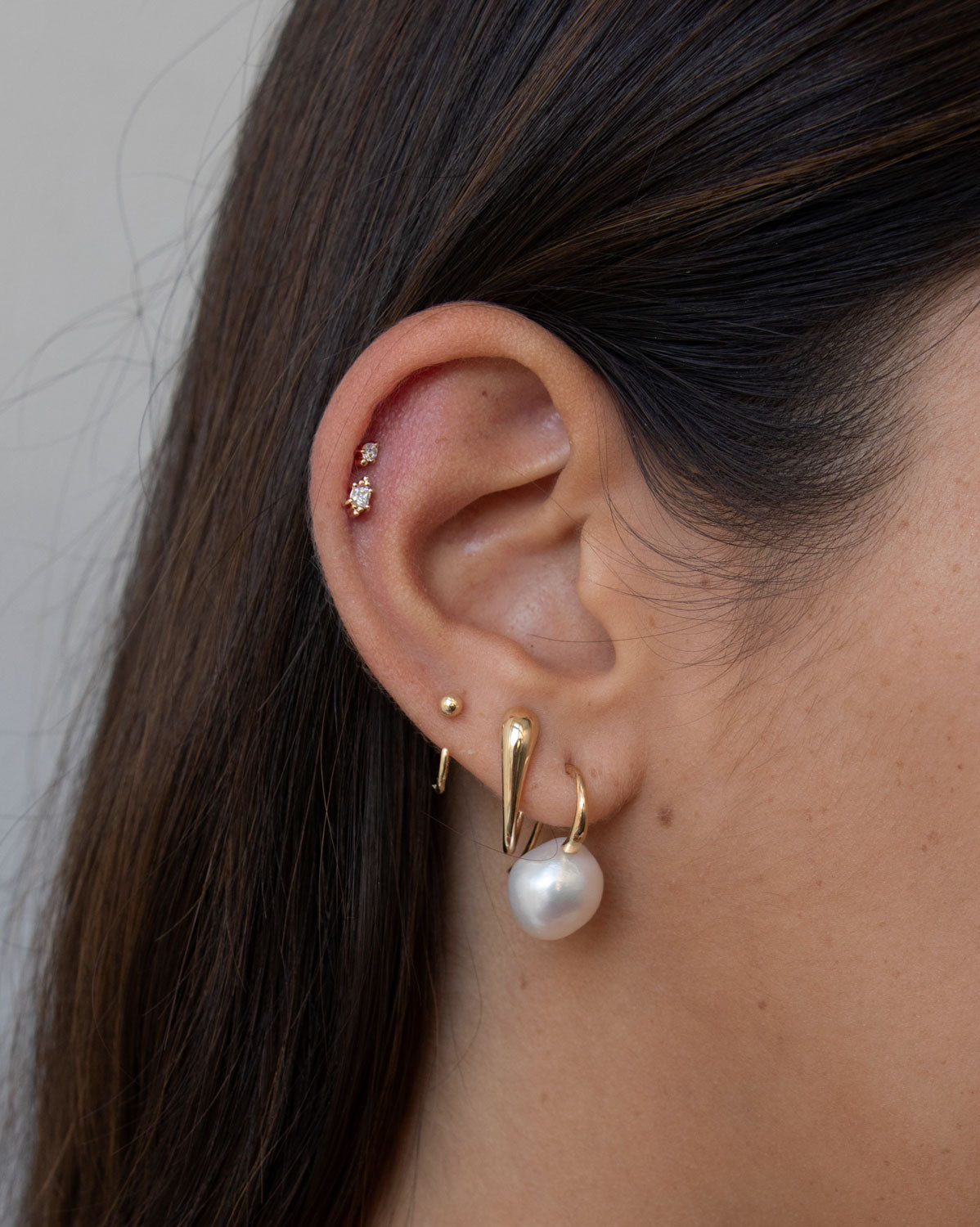 (Pair) Baroque Pearl Drop Earrings