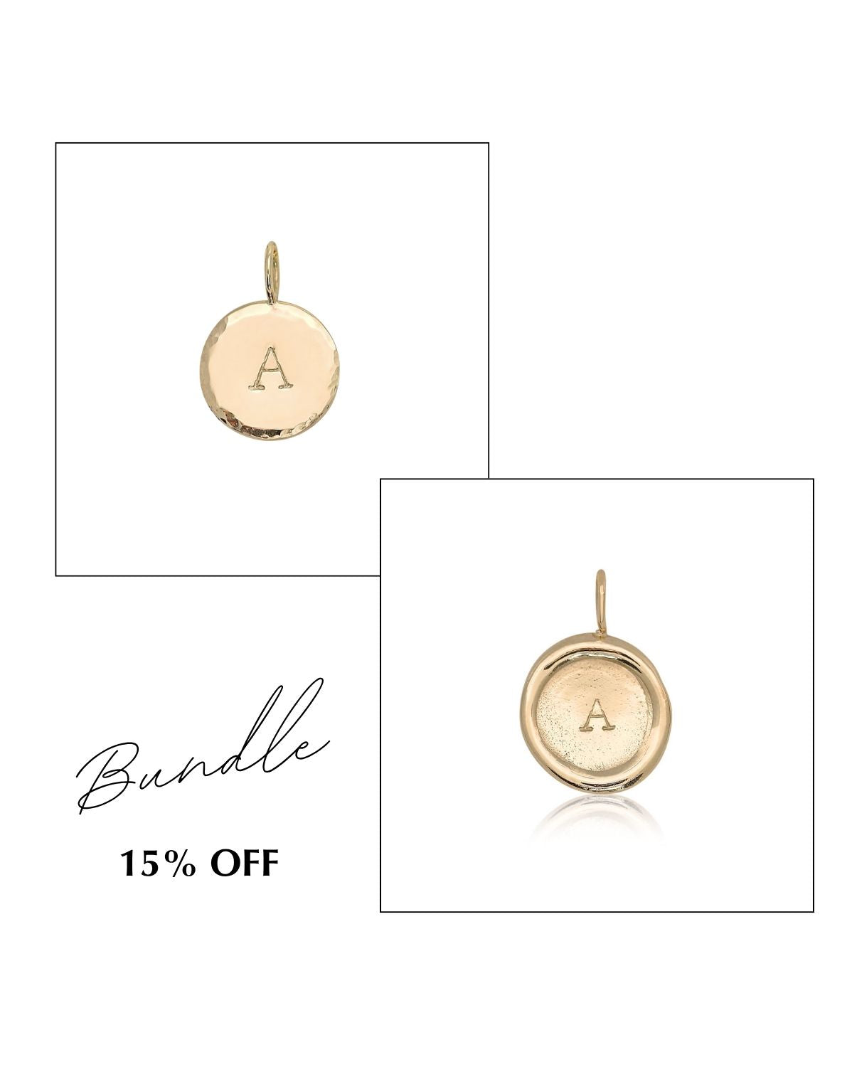 Seal & Halo Pendants Set